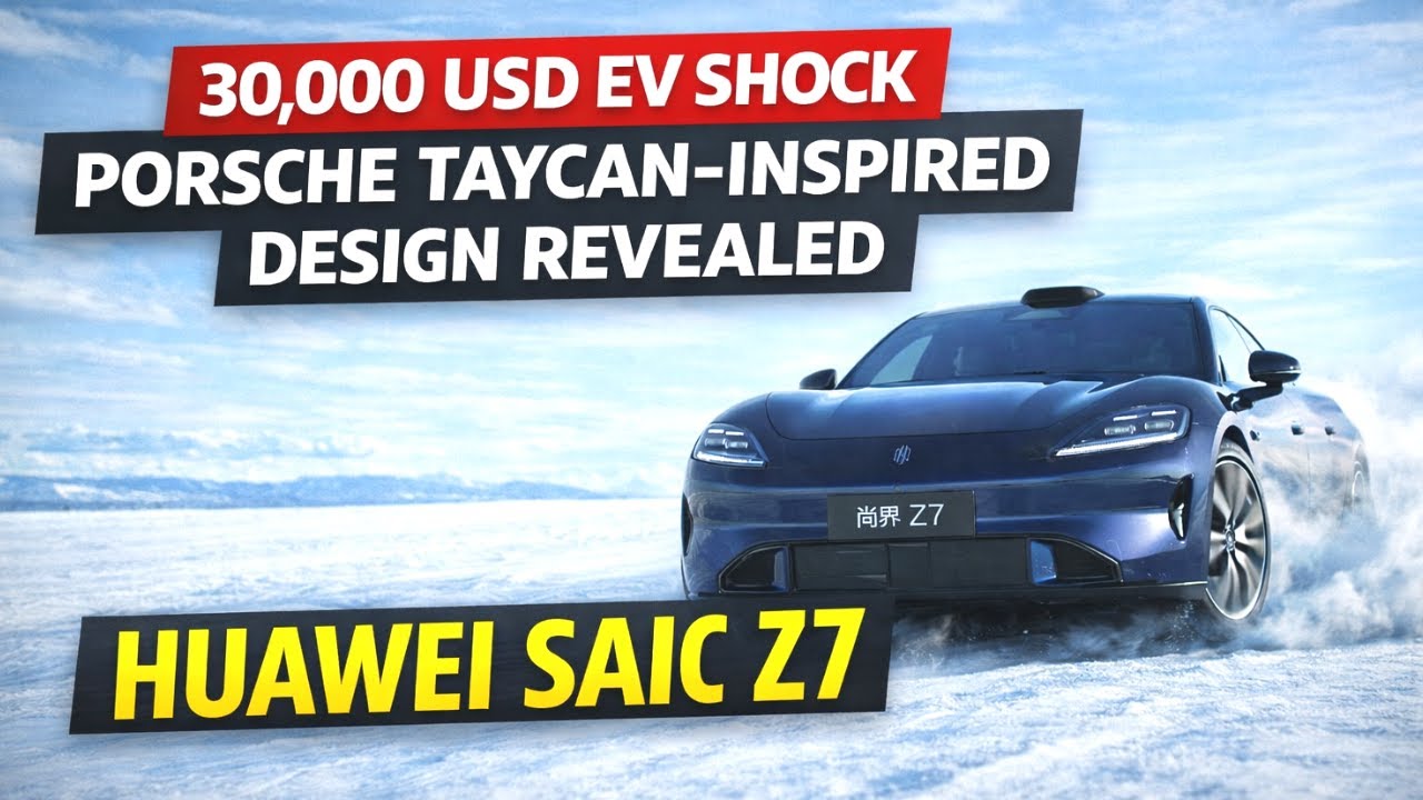 Представлен дизайн Huawei SAIC Z7, вдохновленный Porsche Taycan – шок от электромобиля стоимостью...