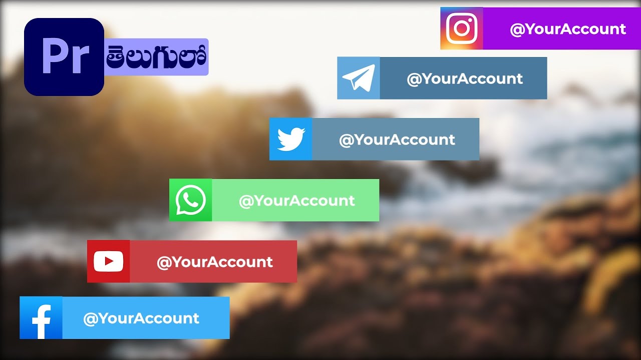 Create Your Own Social Media Lower thirds in Premiere Pro | No Plug-Ins Required