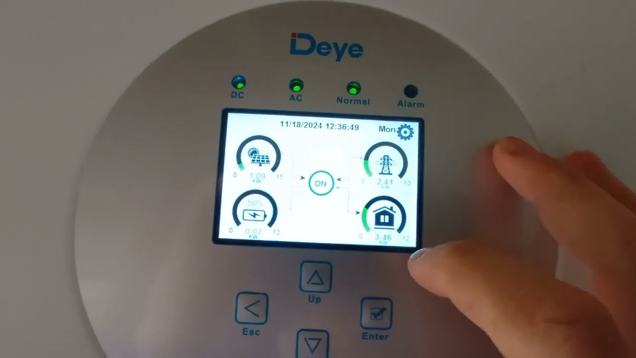 DEYE 12KW + AKUMULATOR 10 KWH W LISTOPADZIE (USTAWIENIA)