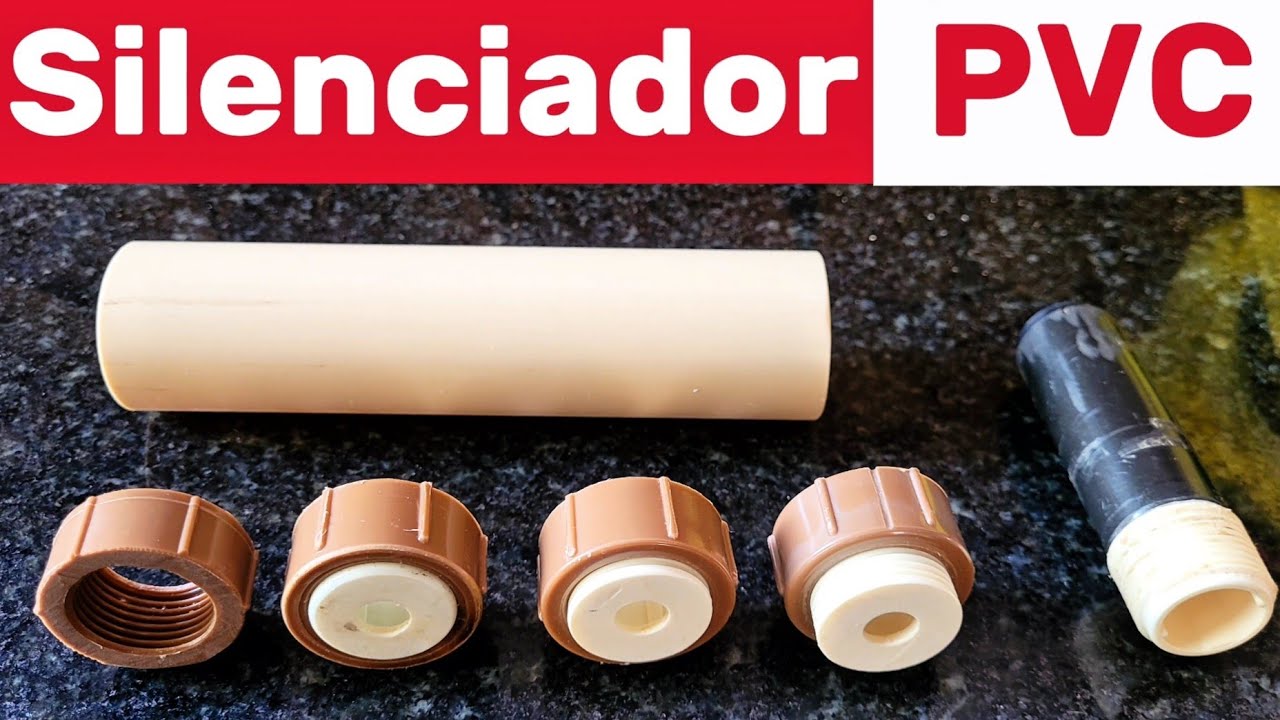 COMO FAZER Supressor de ruidos PVC...para carabinas de pressão