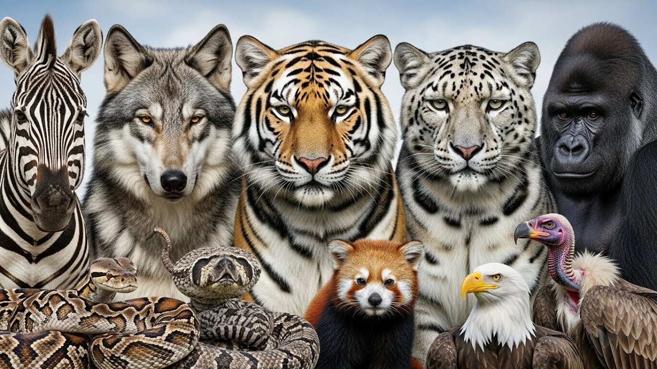 Wild Animal Sounds: Leopard, Lion, Tiger, Elephant, Wolf, Bear, Deer, Hyena