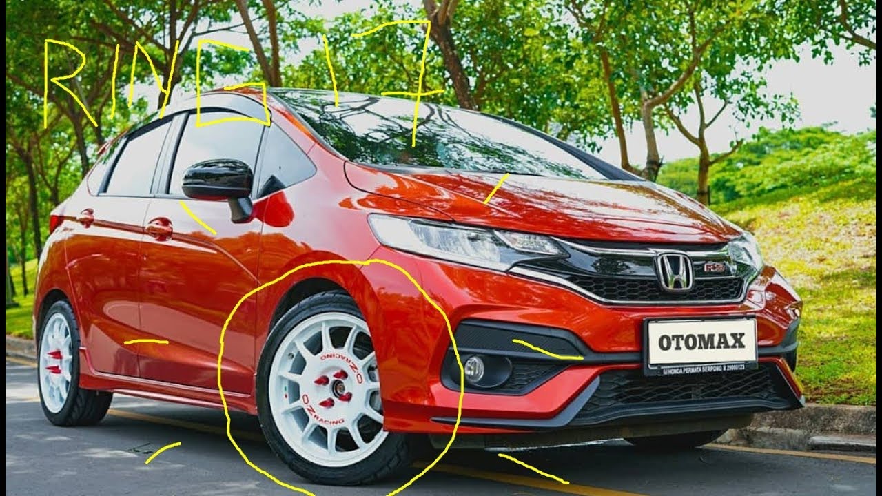 Velg OZ Rally Racing Original Ring 17 Pasang di Honda Jazz RS Modifikasi
