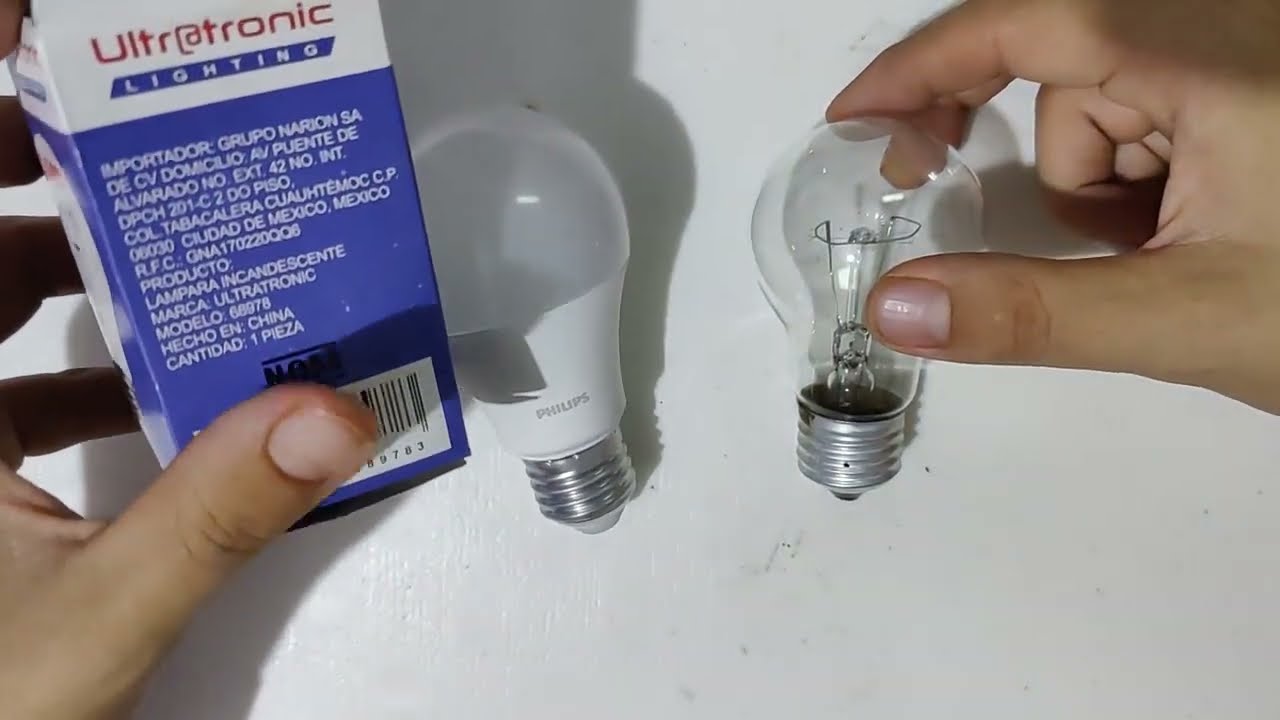 Diferencia entre foco LED y el clásico foco incandescente