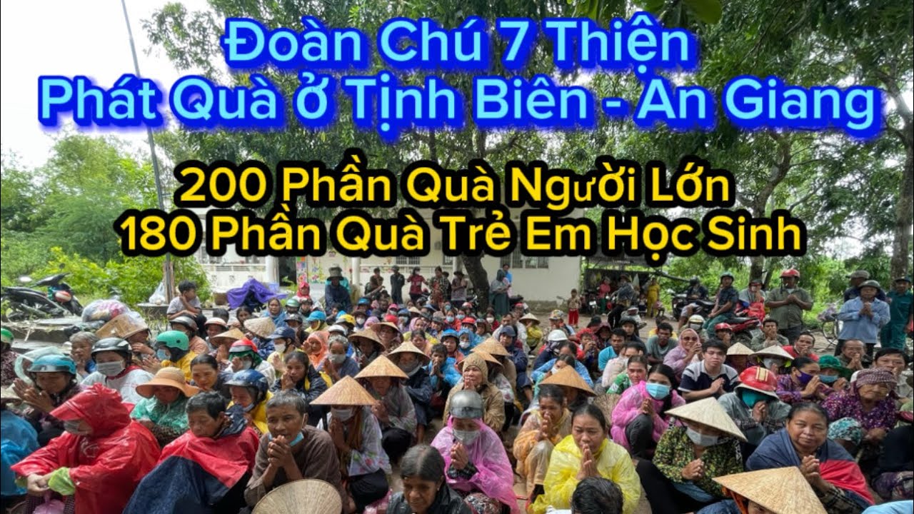 Đo&agrave;n Từ Thiện - H&agrave;nh Hương (Ch&uacute; 7 Thiện) Ph&aacute;t 200 Phần Qu&agrave; ở X&atilde; An Cư - Tịnh Bi&ecirc;n An Giang
