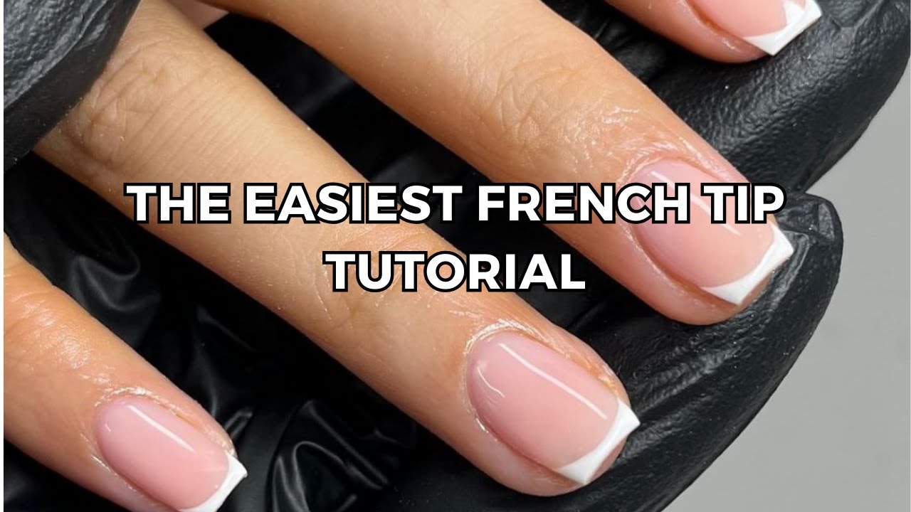 THE EASIEST FRENCH TIP TUTORIAL AT HOME | how to create the perfect clean girl french nails at home