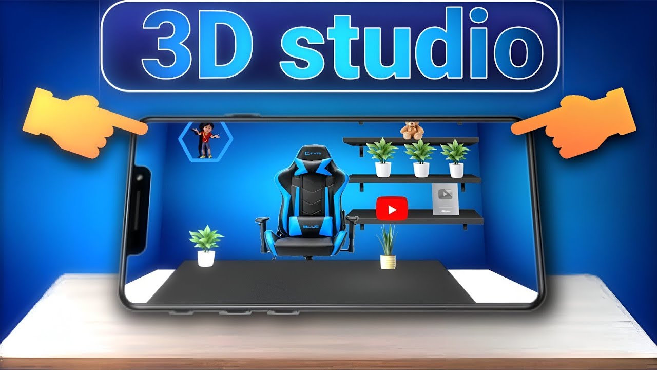 How to Create 3d Studio In Mobile for free || 3d studio Like LogiCrowned