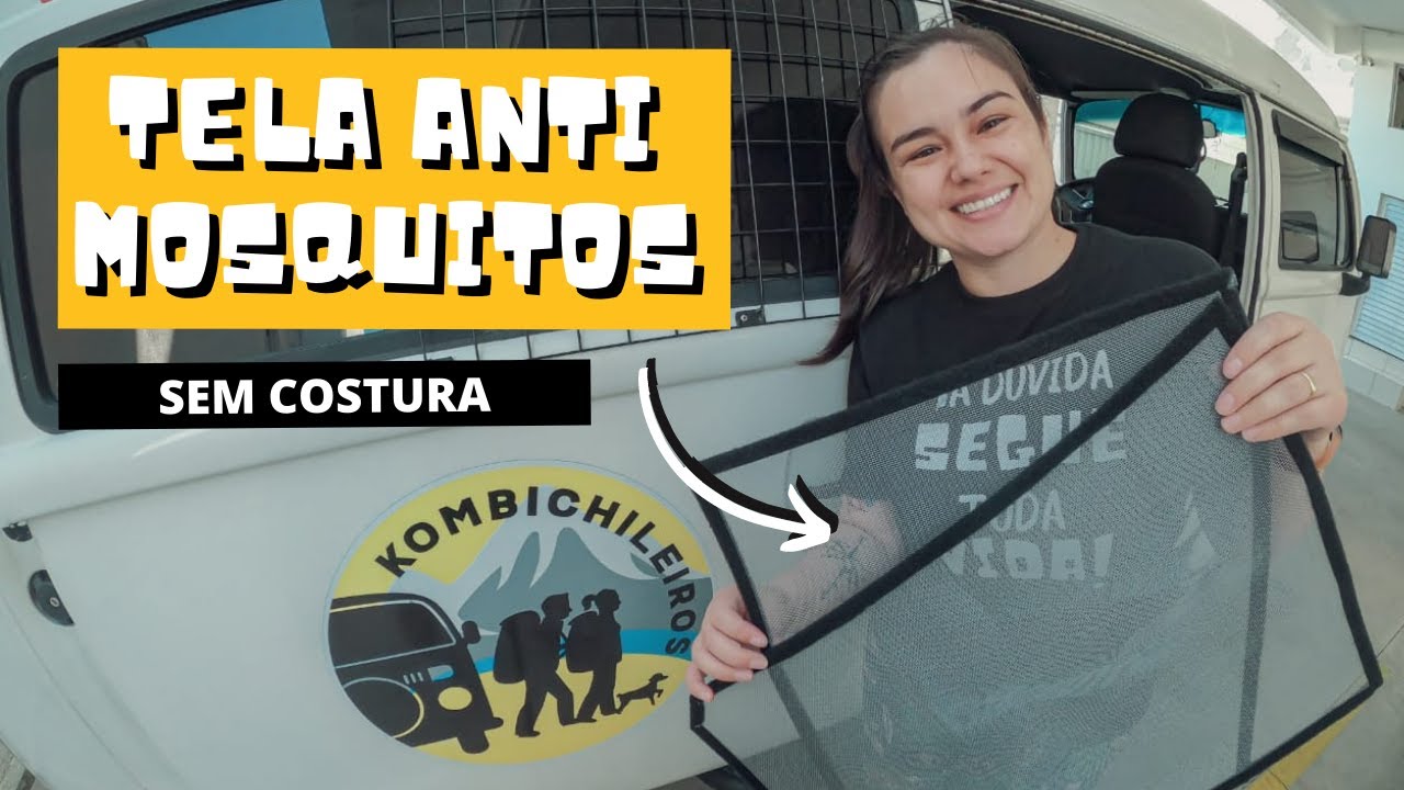 TELAS MOSQUITEIRAS PARA JANELAS DA KOMBI - SEM COSTURA | Kombichileira #ep45