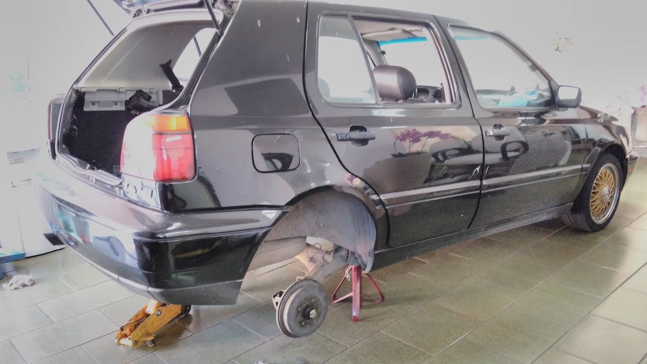 Project Car Golf Mk3 3# Troca dos Amortecedores Traseiros