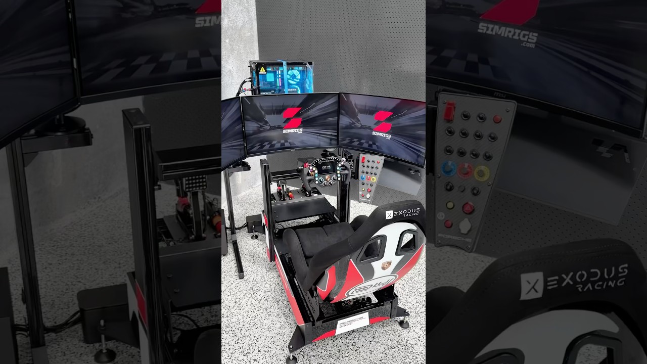 Custom Porsche Racing Simulator Build | Turn-Key Setup by SimRigs 