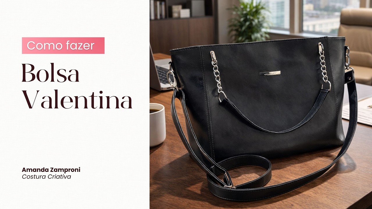 Bolsa Valentina em Sintético - Passo a Passo - Tutorial