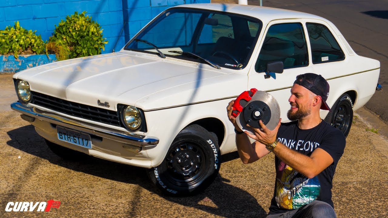 Instalação e teste de freios MELHORES no Chevette!