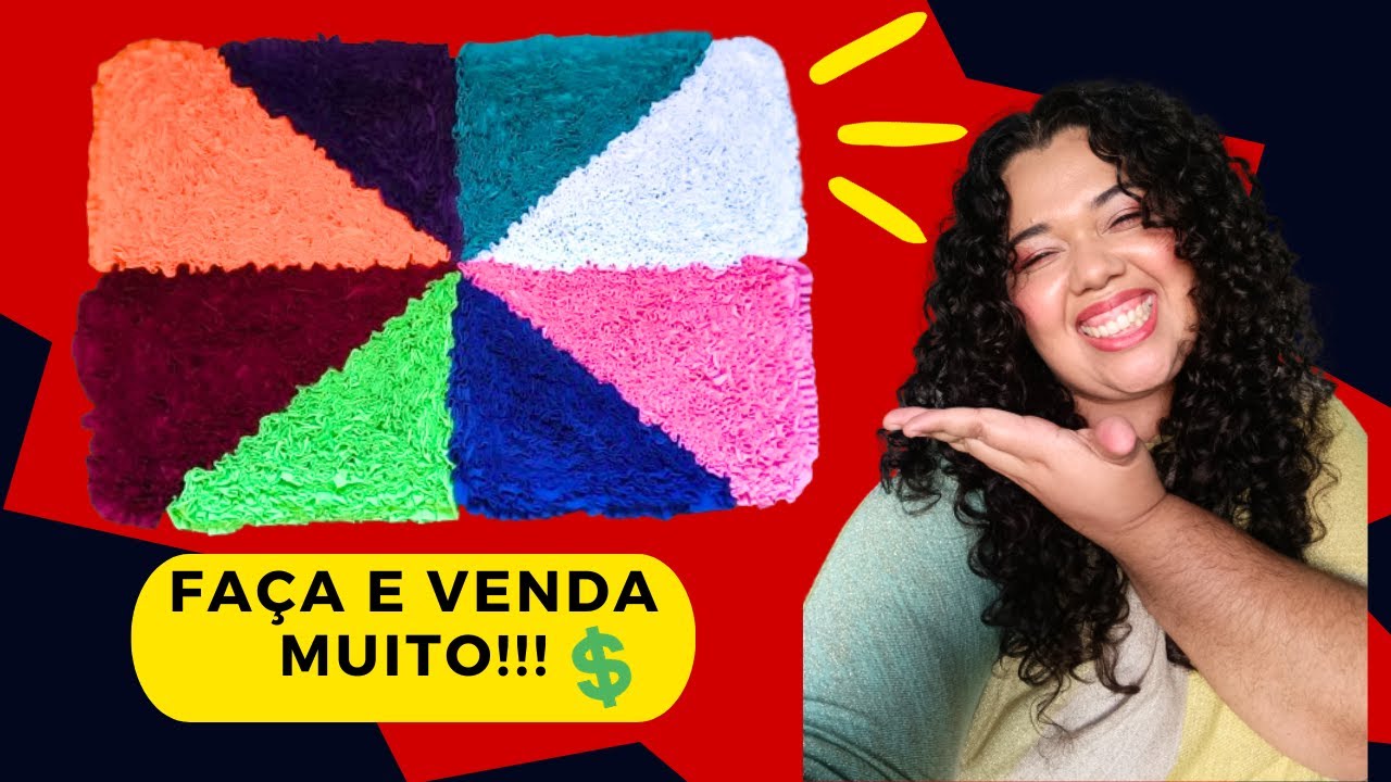 TAPETE FRUFRU PARA INICIANTES, FAÇA E VENDA MUITO!!!🥳🤑