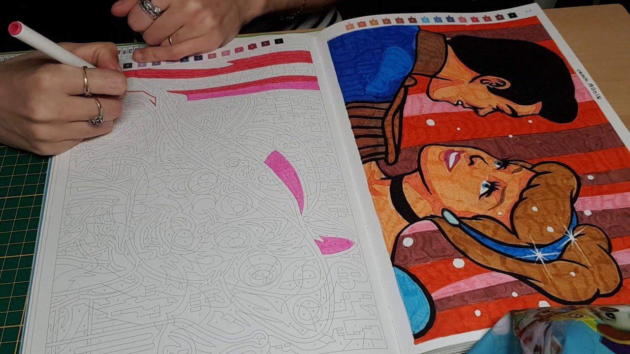 coloriage mystere mes grand classique Disney tom 1  duo avec ❤susana❤