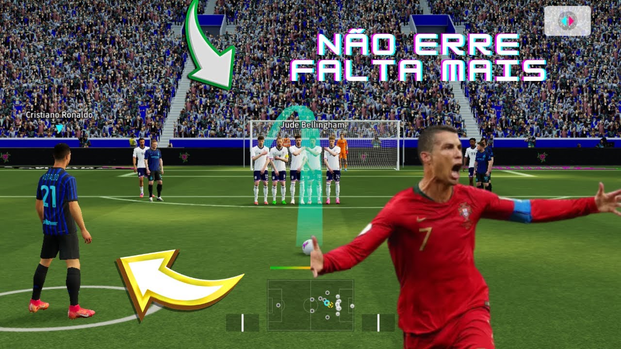 APRENDA O MÉTODO CERTO DE BATER FALTA NO EFOOTBALL MOBILE 2026 NÃO ERRE FALTA MAIS!!!