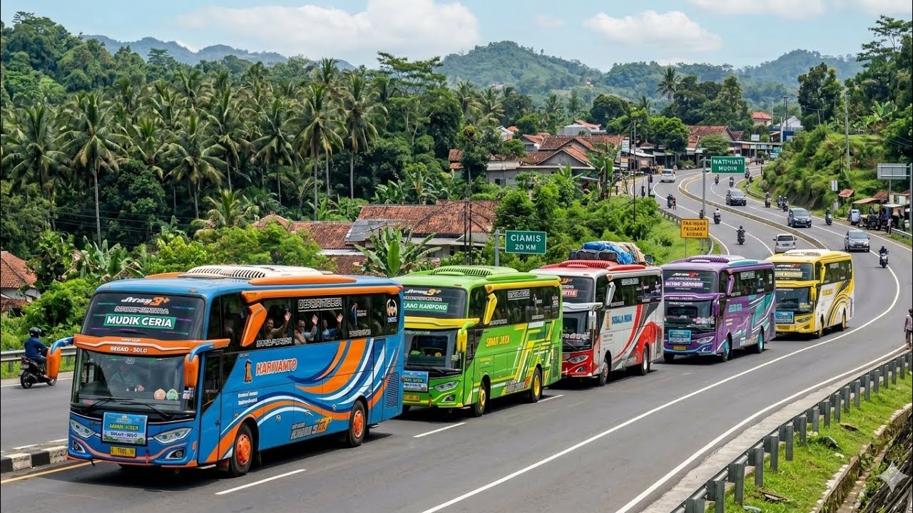 ARUS MUDIK BUS LINTAS CIAMIS ‼️