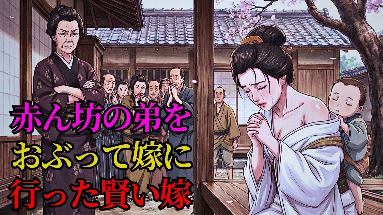 親を亡くした姉が、赤ちゃん弟をおぶって嫁入りした感動の昔話 | 野談 | 時代劇 | 昔話 | 説話 | 民話