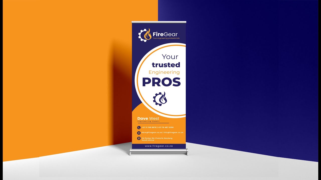 Designing a Roll | Pull Up Banner from Business Cards in Adobe illustrator 2021 | Learn Illustrator