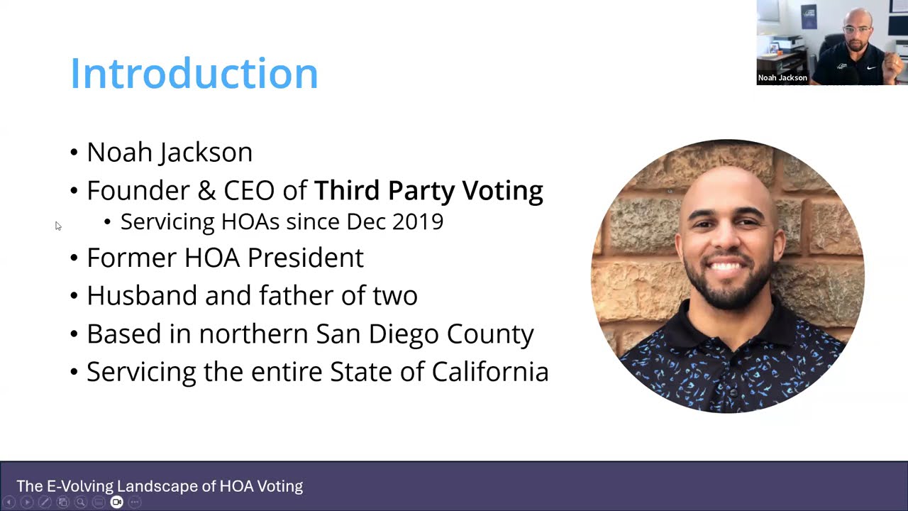 Third Party Voting (ft. Noah Jackson) | HOA Webinar Series Ep 8