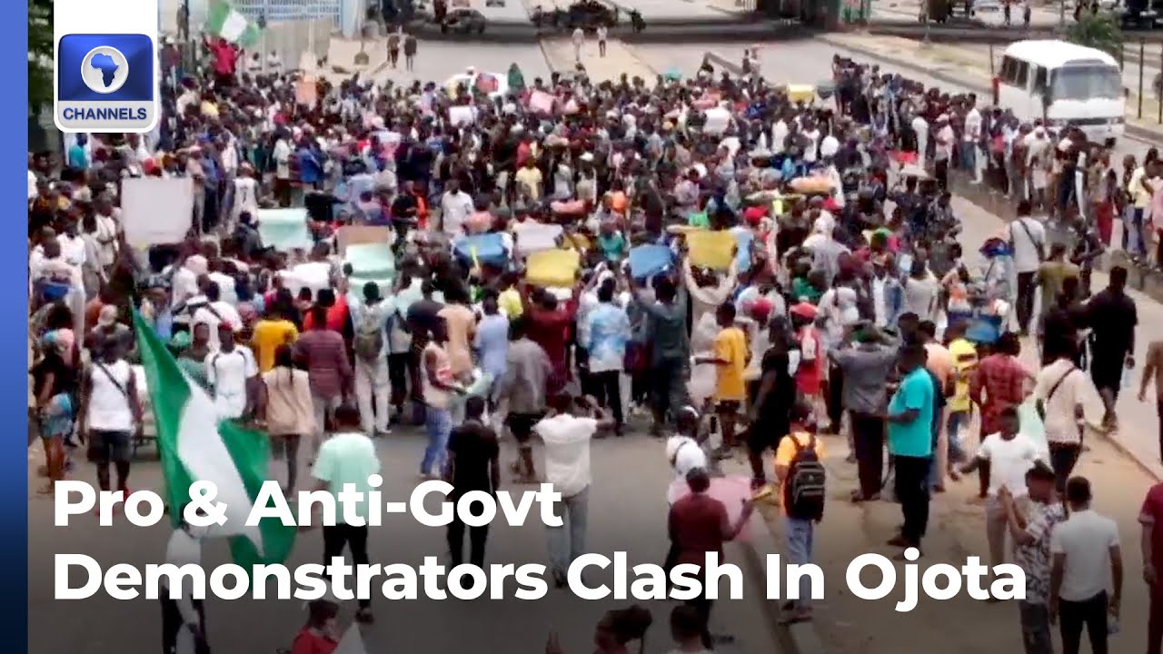 Hardship Protest: Pro & Anti Government Demonstrators Clash In Ojota