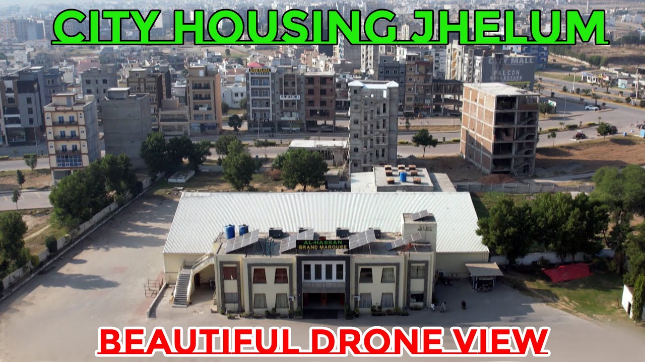 City Housing Jhelum Beautiful Drone View I Dreams Life Studio