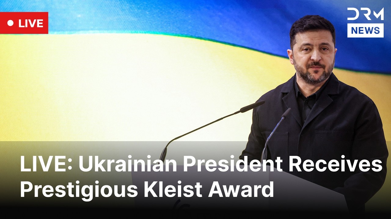 LIVE: Zelenskiy Accepts Ewald-von-Kleist Prize In Munich | DRM News | AC1F