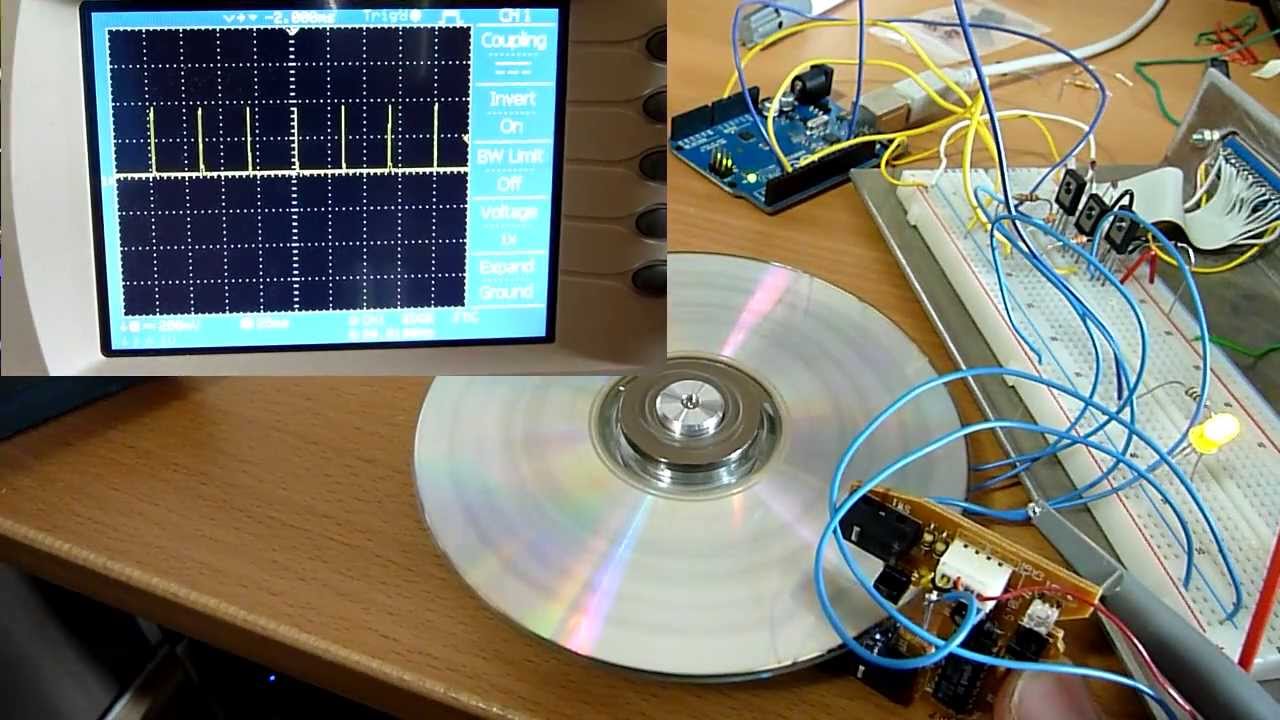 Hard disk motor op arduino