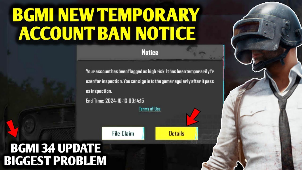 😱URGENT NOTICE: BGMI TEMPORARY ACCOUNT BAN | BGMI SERVER RESPONSE PROBLEM | BGMI 7-DAY BAN NOTICE
