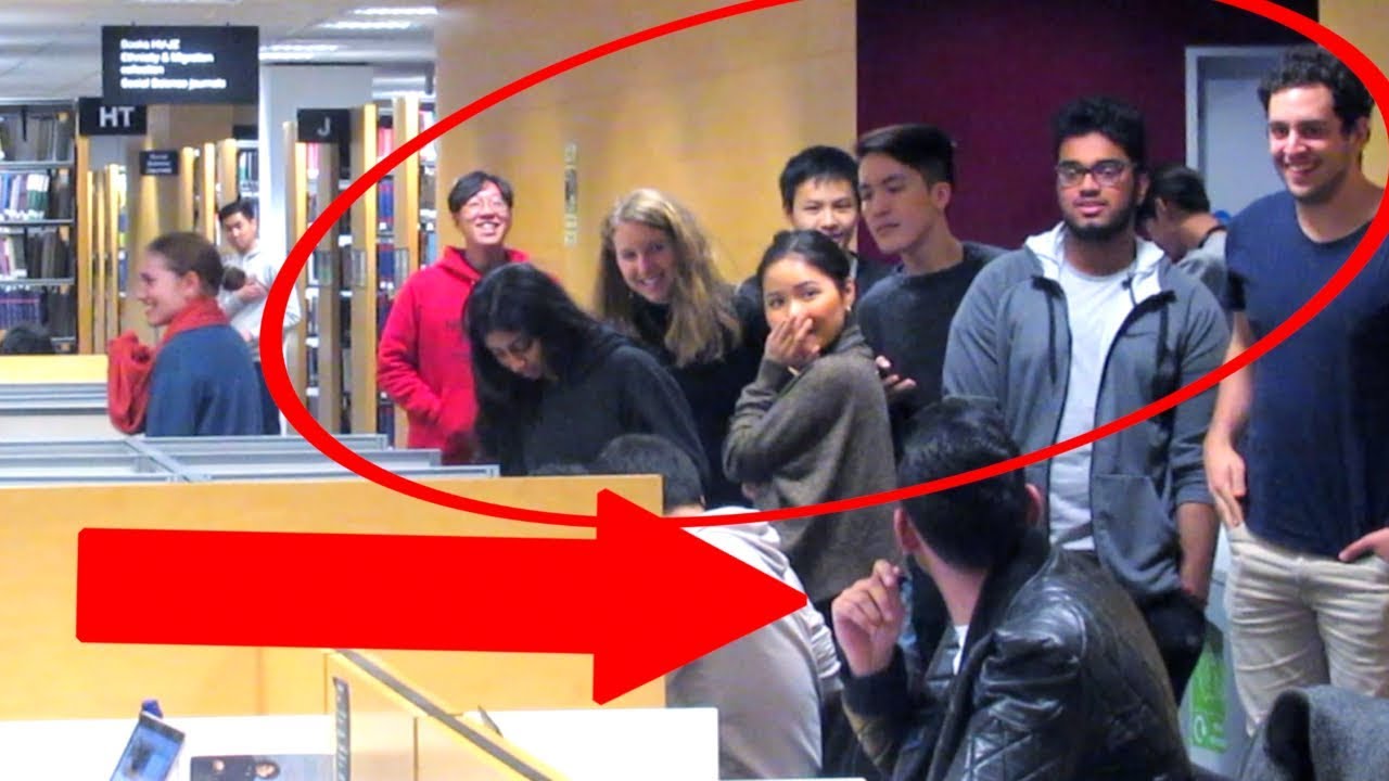 Accidentally Blasting EMBARRASSING Songs in the Library PRANK!