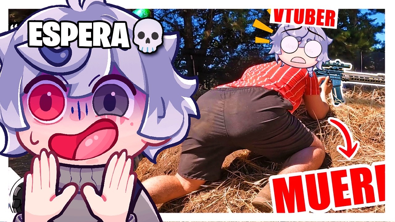 TIROLOCO REACCIONA A VTUBER me DESAFÍA a usar un PEPINO como ARMA❗️😂 ▬ Airsoft Gameplay