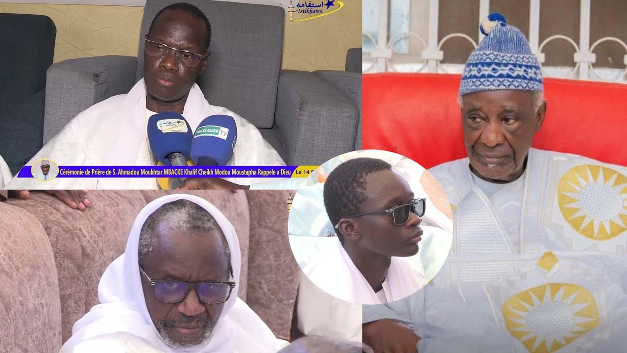 Cérémonie de Prière de S  Ahmadou Moukhtar MBACKE Khalif Cheikh Modou Moustapha Rappele a Dieu