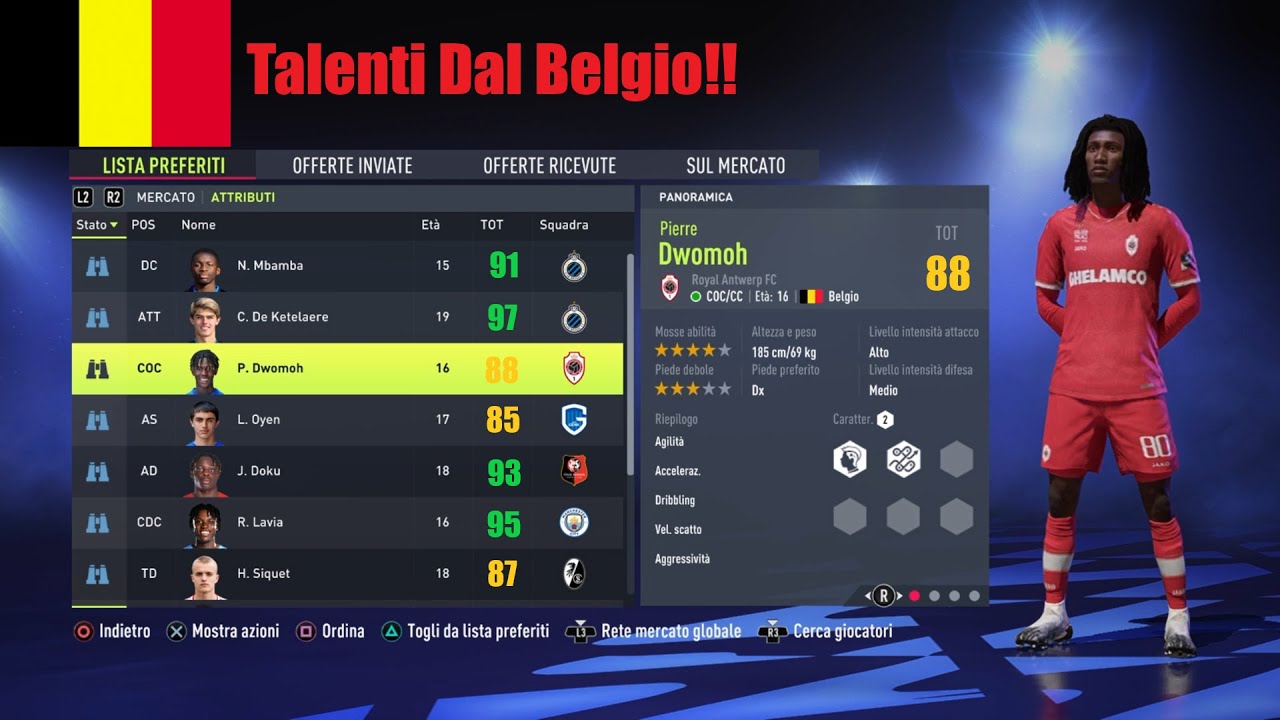 🇧🇪 I Migliori Talenti Dal Belgio!! #1 FIFA22 🇧🇪