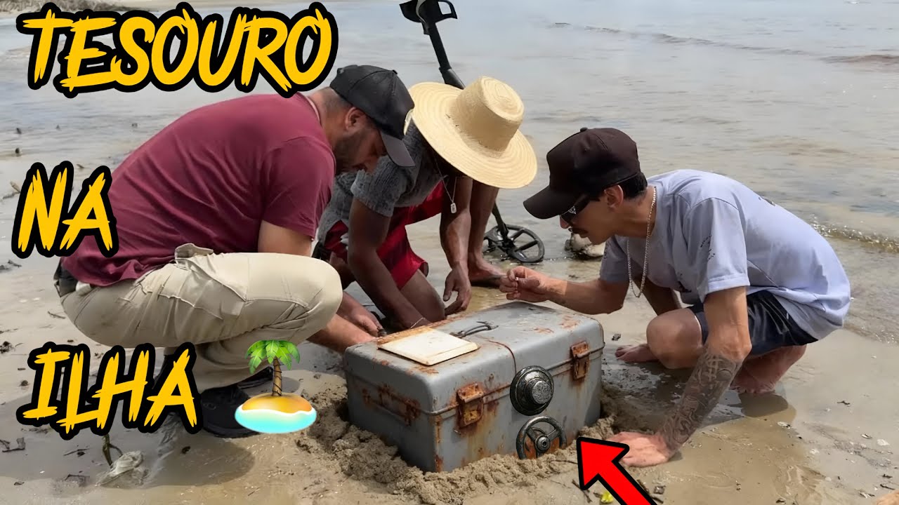 Tesouro enterrado na margem da ilha pirata 