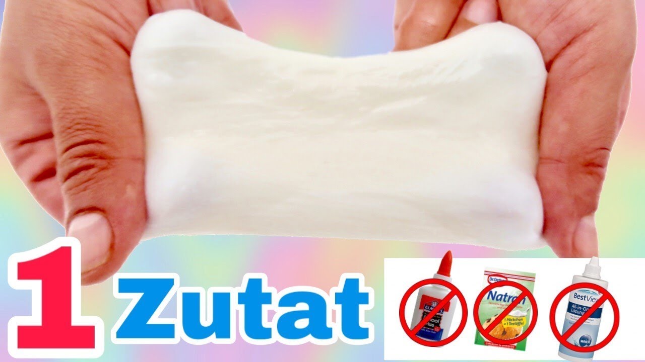 Slime aus 1 Zutat 2024 - ohne Kleber, Kontaktlinsenl&ouml;sung, etc. (Sofortiges Ergebnis ) 😱| MissNice