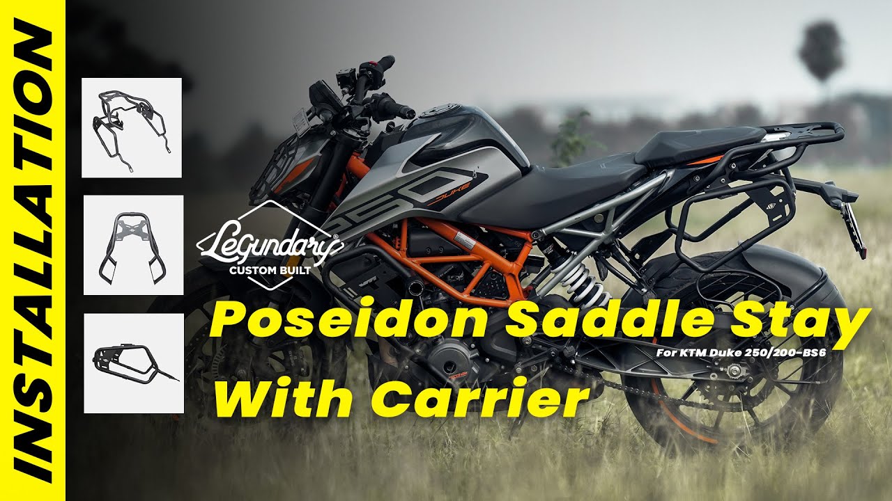 POSEIDON SADDLE STAY WITH CARRIER| DUKE 250| INSTALLATION| BANDIDOS PITSTOP