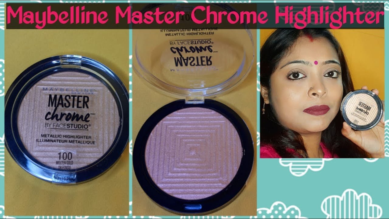 Maybelline Master Chrome Highlighters Review + TRY ON!