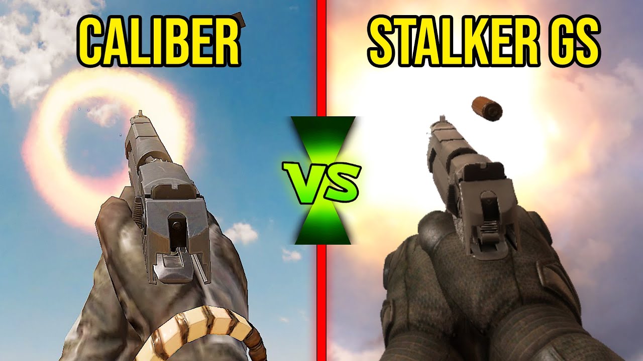 STALKER Gunslinger vs Caliber - Weapons Comparison