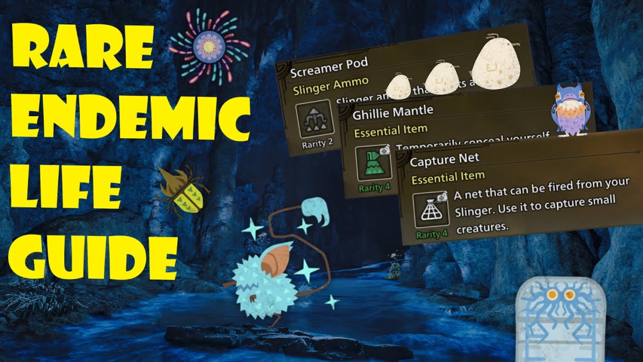 Monster Hunter Wilds - Rare Endemic Life Guide