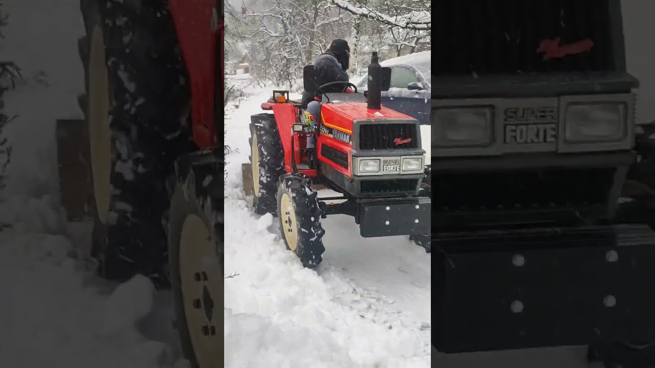 Yanmar fx24d odśnieżanie. Cz.2