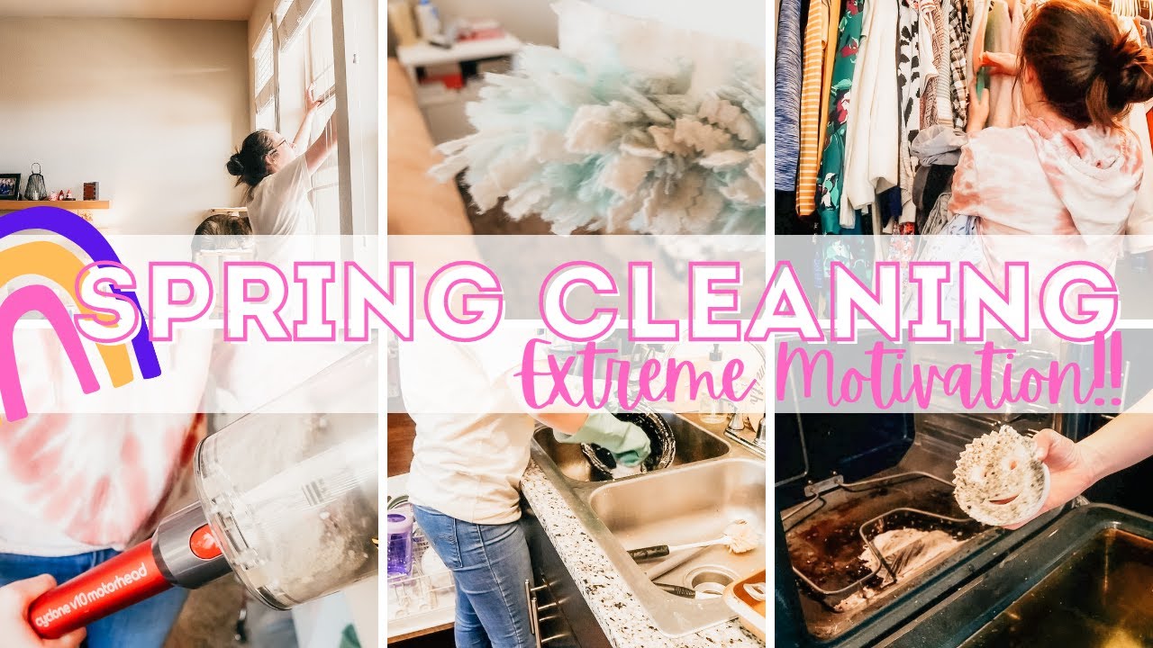 ULTIMATE SPRING CLEANING MOTIVATION || Kitchen Deep Clean || Apartment Clean with Me