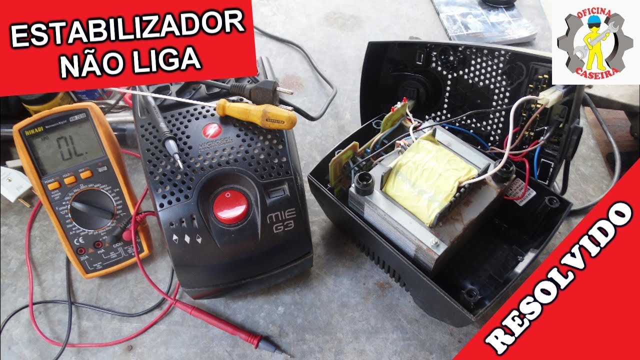 CONSERTO DE UM ESTABILIZADOR. 
