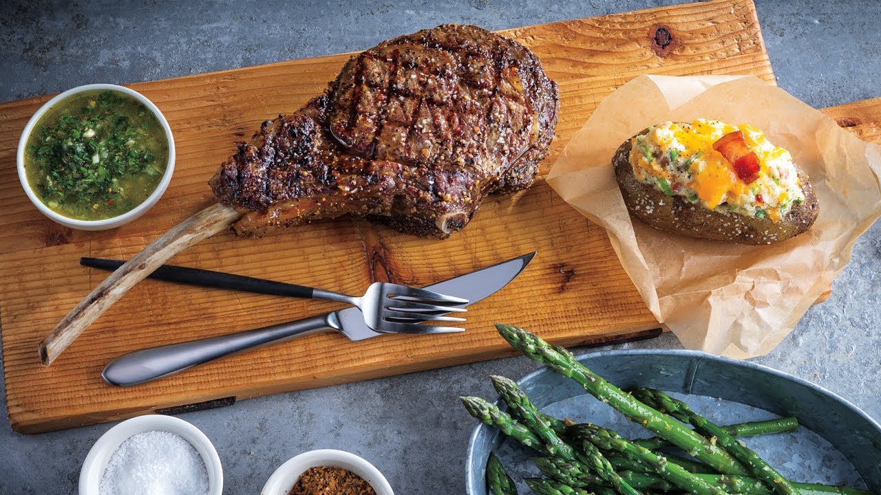 Signature Grilled Tomahawk Steaks w/ Chimichurri Sauce | Price Chopper How-To