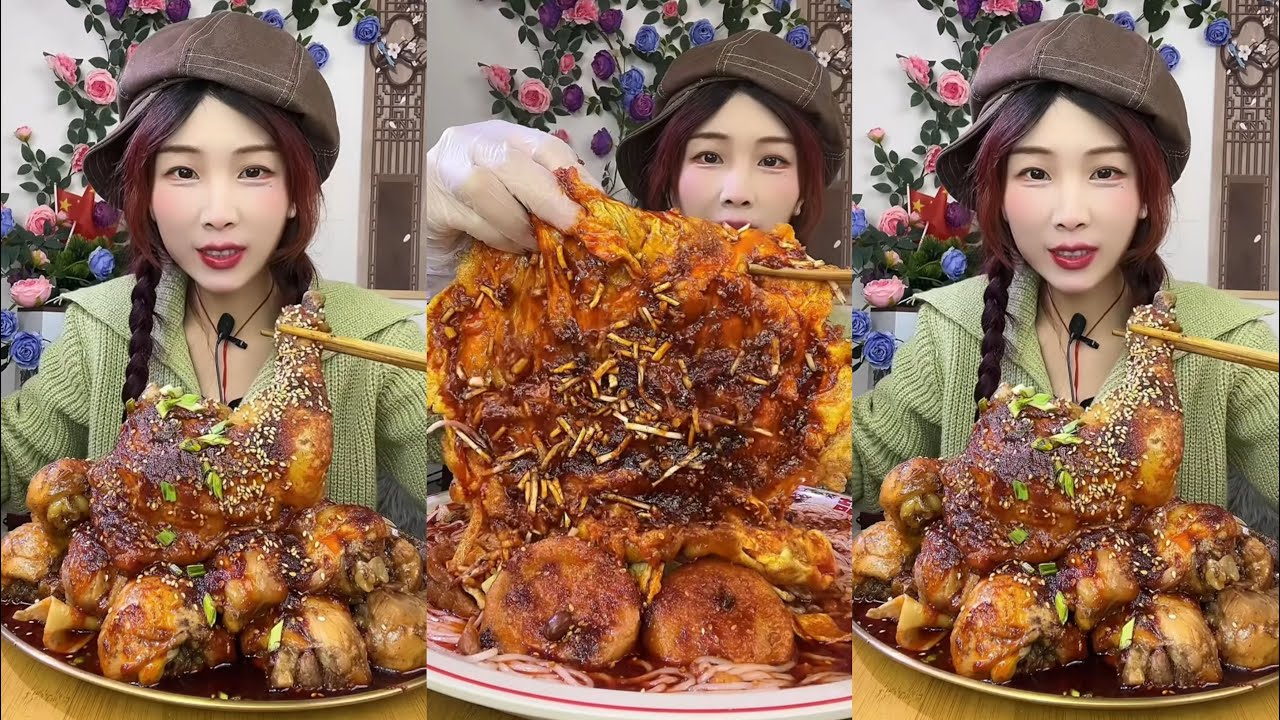 【ASMR】【MUKBANG】 GIANT PORK BELLY 紅燒肉| EATING SHOW |CHINESE MUKBANG |食べ |吃播 #咀嚼音