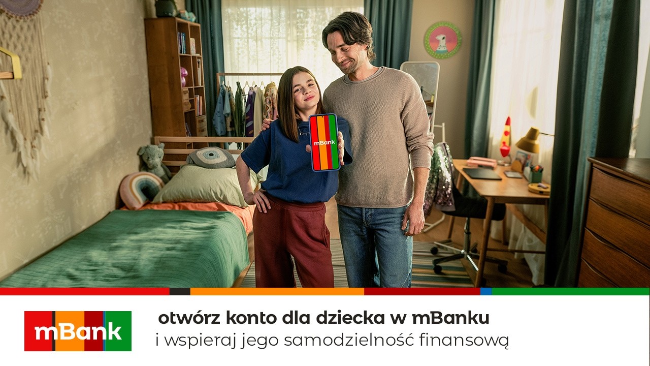 Otwórz swojemu dziecku konto w mBanku z wygodną aplikacją i kartą
