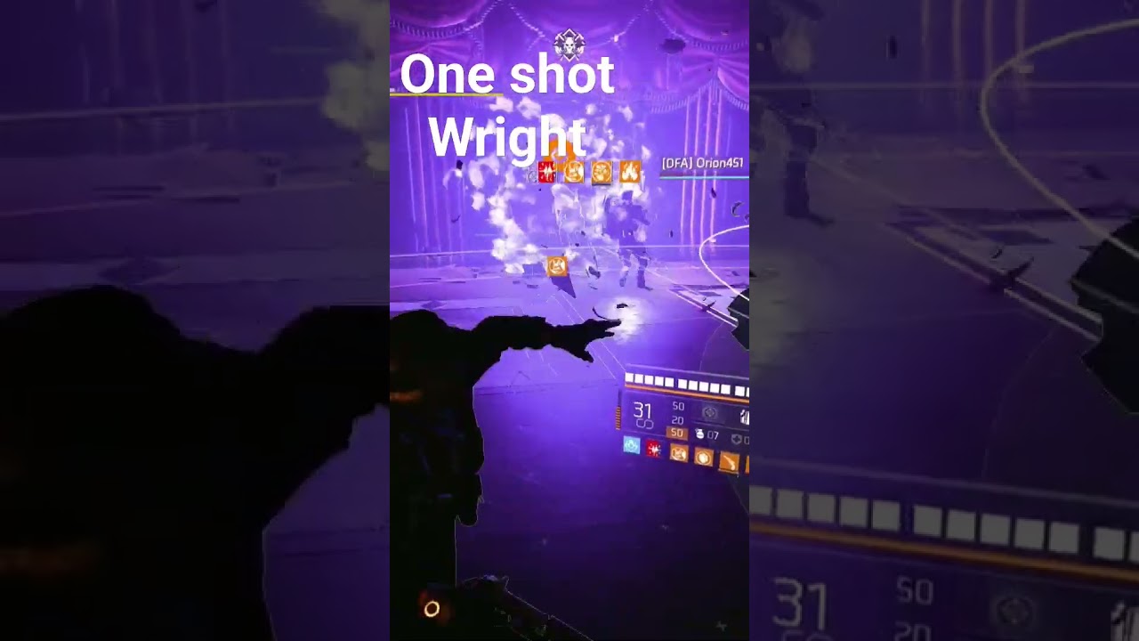 One Shot Wright. Paradise Lost Incursion #thedivision2 #incursions