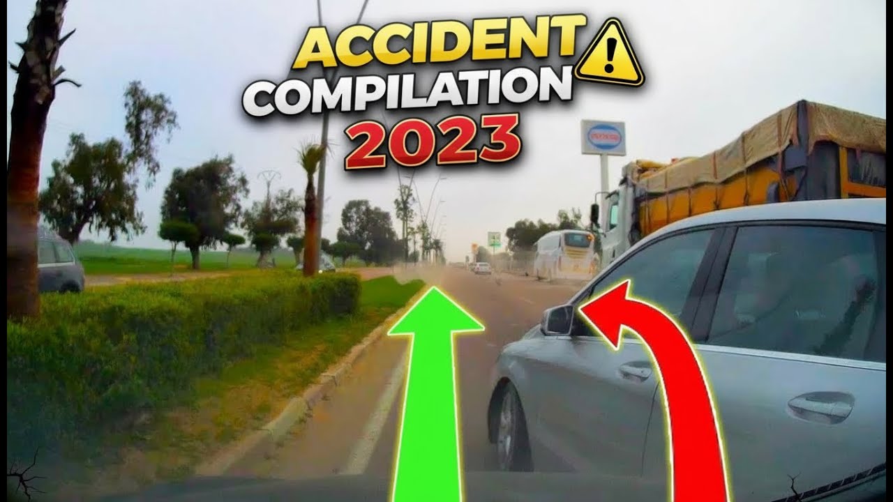 Accidents Compilation 2022 : كون كان بنادم كلو كي دير هاكا كون العوجين تقادو