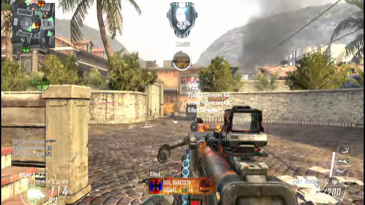 Black Ops 2: LSAT 75 - 6 Domination Gameplay (FMJ + Grip + Target Finder)