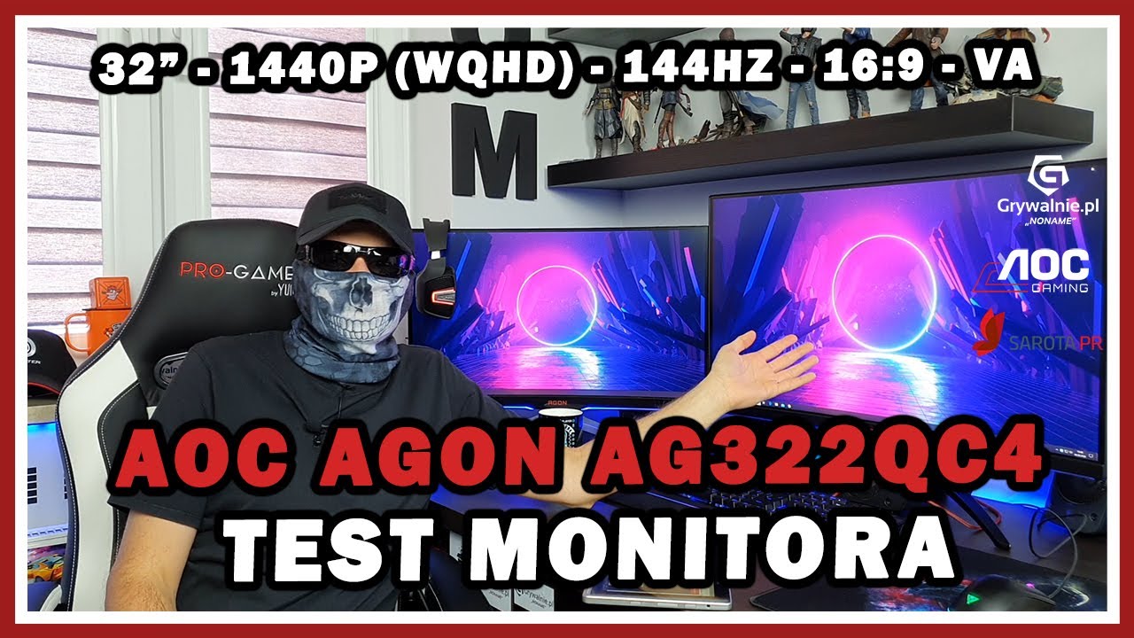 Test monitora AOC AGON AG322QC4 (32&rdquo; - 1440P  - 144HZ - 16:9 - VA) Monitor dla graczy.
