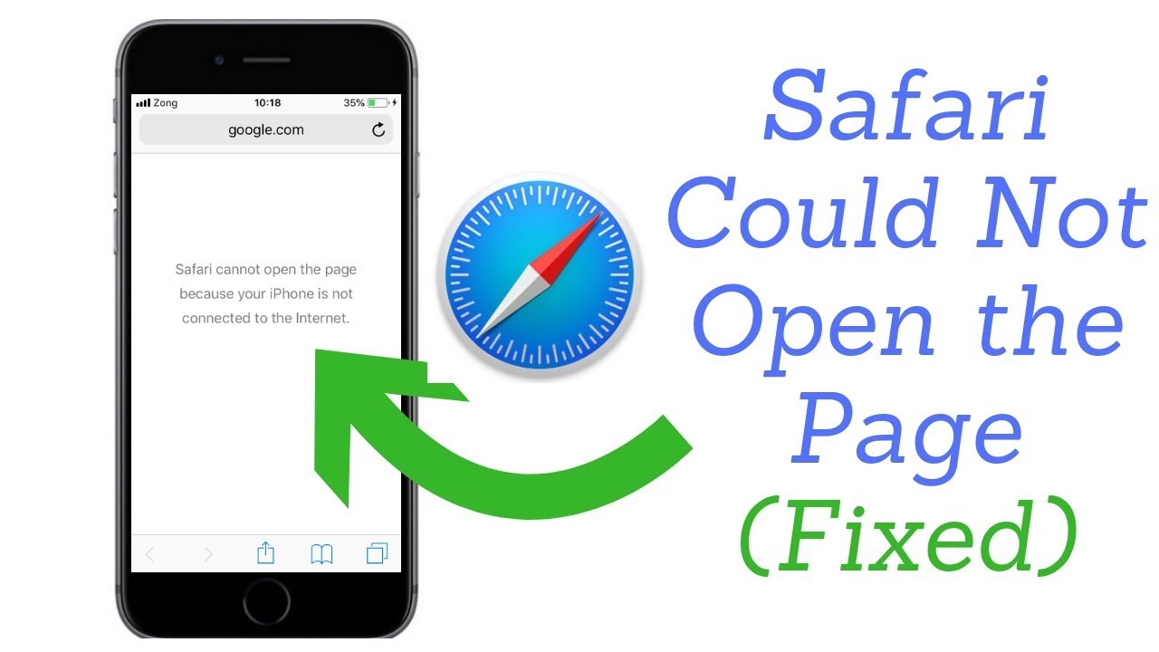 How to fix safari cannot open the page because your iPhone is not connected to the internet 2018