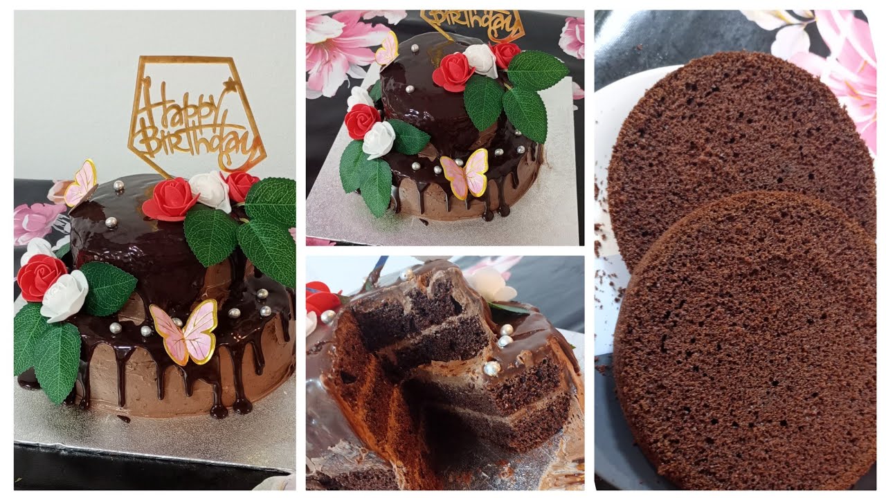 2 Tier Chocolate Moist Cake Recipe_Birthday Cake Recipe with chocolate ganache_দোতলা কেক রেসিপি