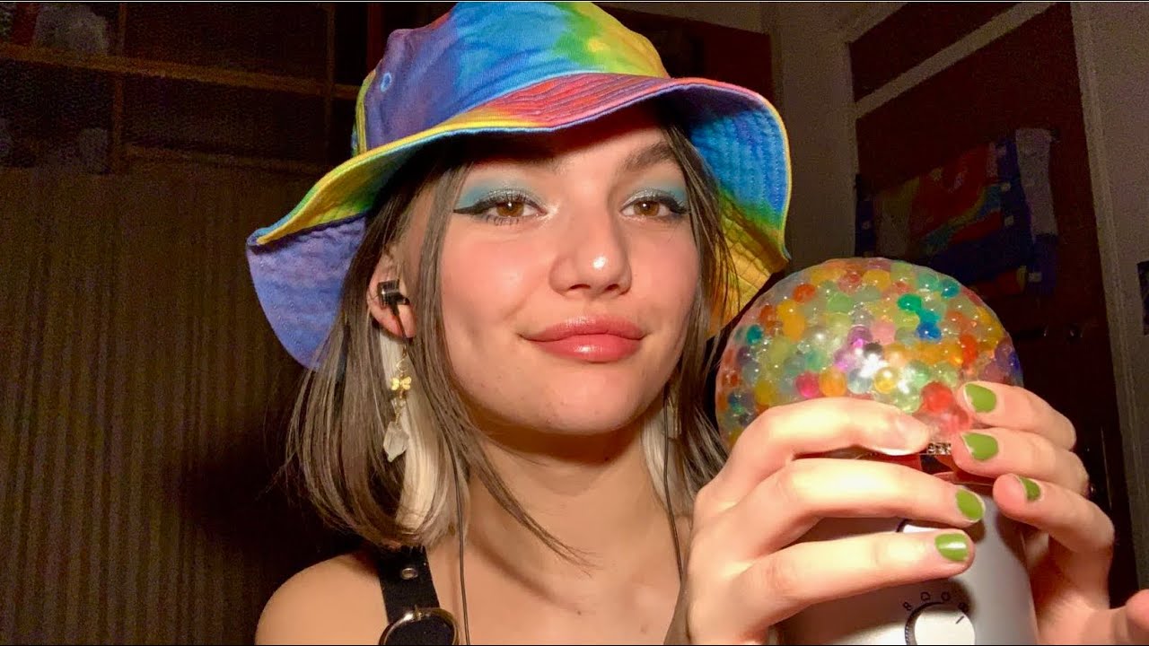 ASMR | Fast and Aggressive Asmr | Orbeez Ball | Tapping, Scratching, Gripping, Mouth Sounds ;)
